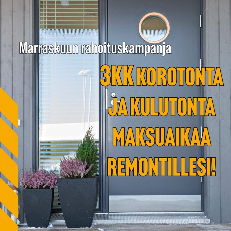 Marraskuun rahoituskampanja ovi