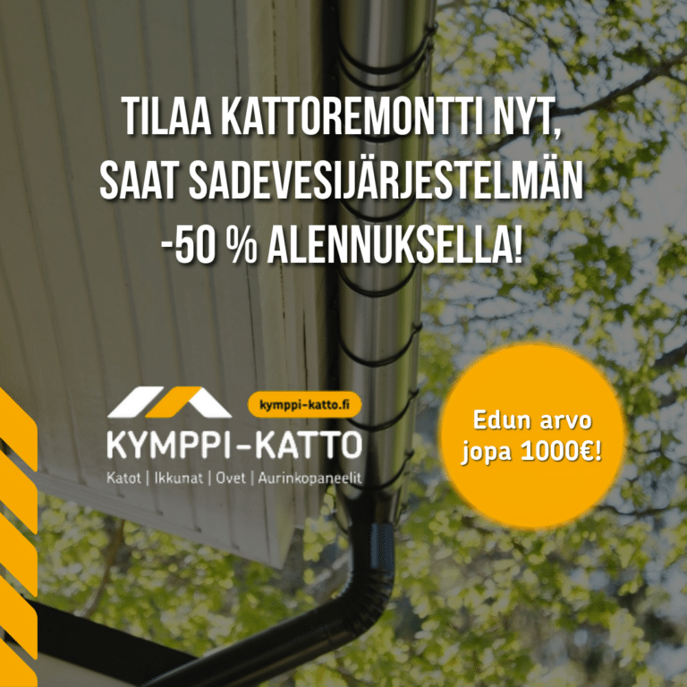 Toukokuun kattokampanja sadevesijärjestelmä ale